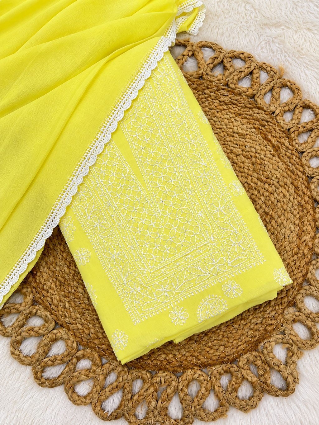 Yellow Dress Material